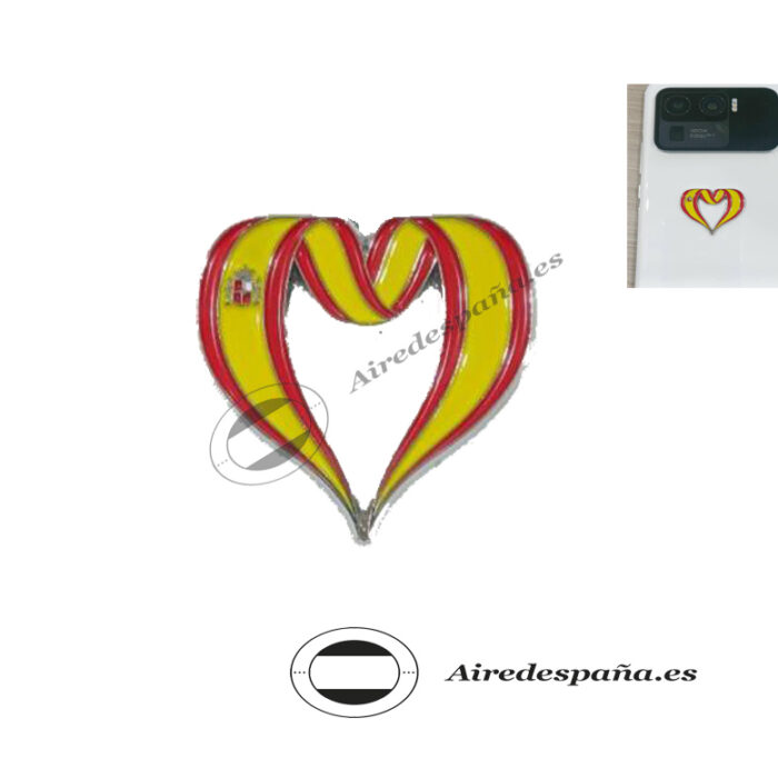Sticker metálico CORAZON ESPAÑOL
