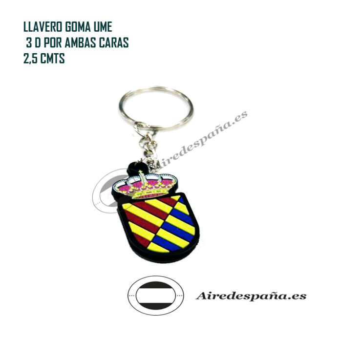 Llavero de Goma 3D por ambas caras UME