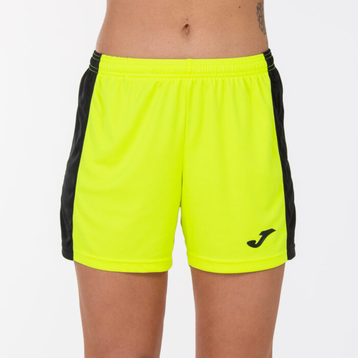 SHORT MAXI AMARILLO FLUOR-NEGRO