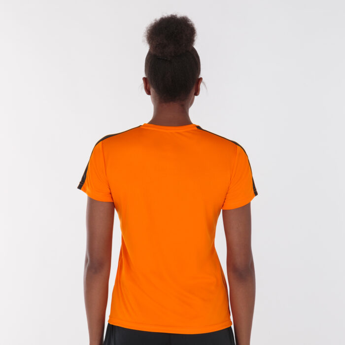 CAMISETA ACADEMY NARANJA-NEGRO M/C