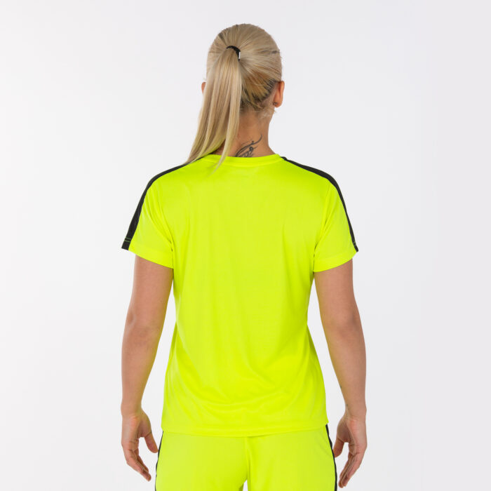 CAMISETA ACADEMY AMARILLO FLUOR-NEGRO M/C