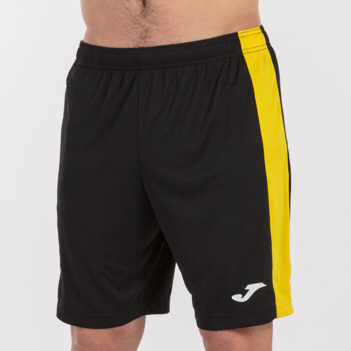 SHORT MAXI NEGRO-AMARILLO