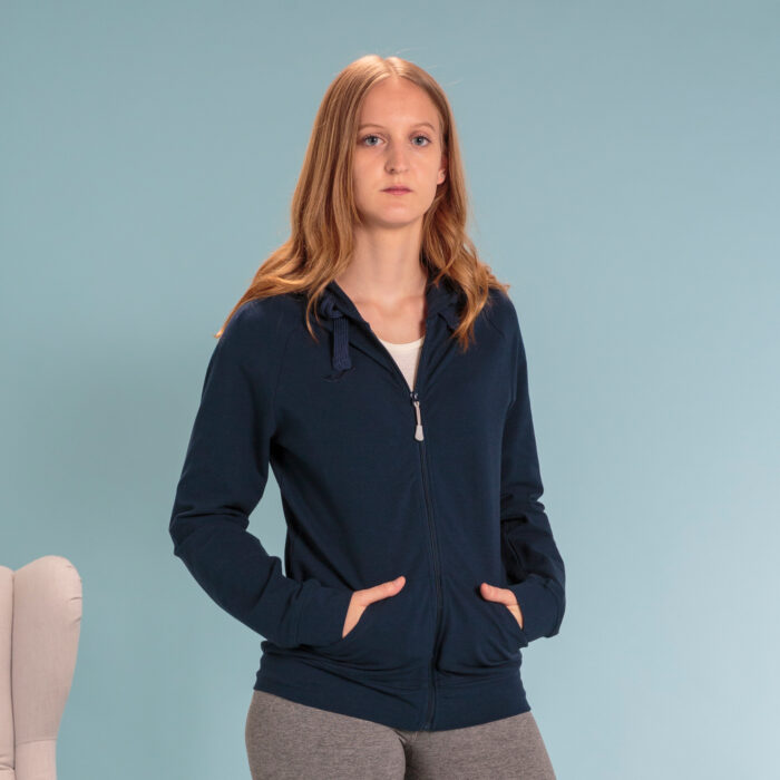 CHAQUETA CAPUCHA CORINTO MARINO