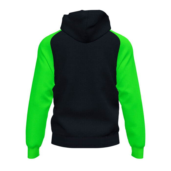CHAQUETA CON CAPUCHA ACADEMY IV NEGRO VERDE FLUOR