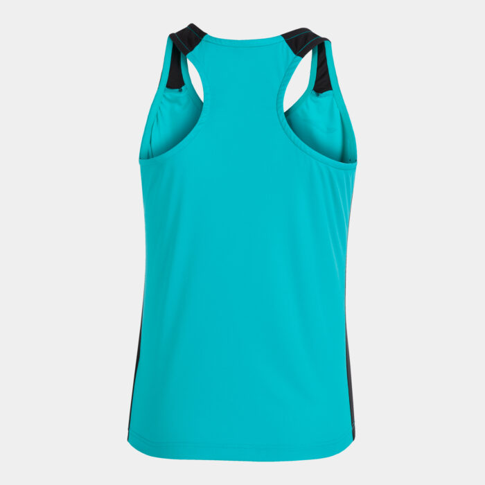 CAMISETA TIRANTES RECORD II TURQUESA NEGRO