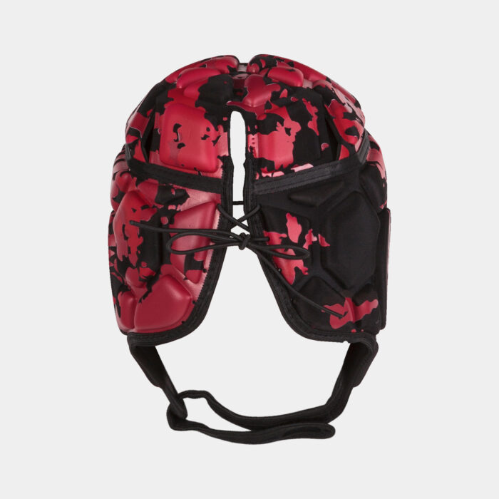 CASCO DE PROTECCIÓN NEGRO ROJO