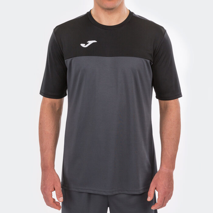 CAMISETA WINNER ANTRACITA-NEGRO M/C