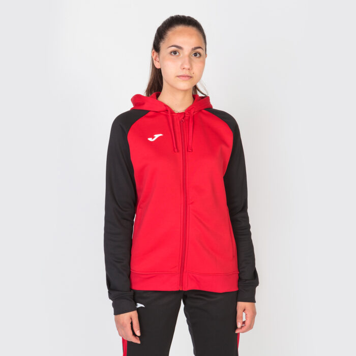 CHAQUETA CON CAPUCHA ACADEMY IV ROJO NEGRO