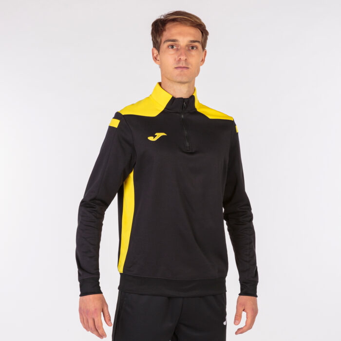 SUDADERA SIN CAPUCHA CHAMPIONSHIP VI NEGRO AMARILLO