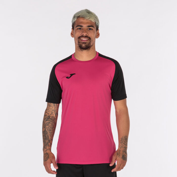 CAMISETA MANGA CORTA ACADEMY IV FUCSIA NEGRO