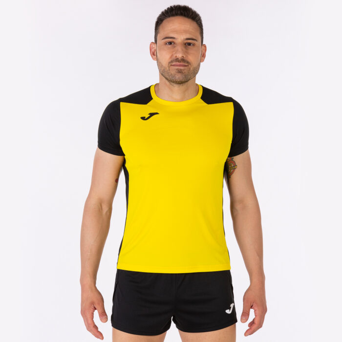 CAMISETA MANGA CORTA RECORD II AMARILLO NEGRO