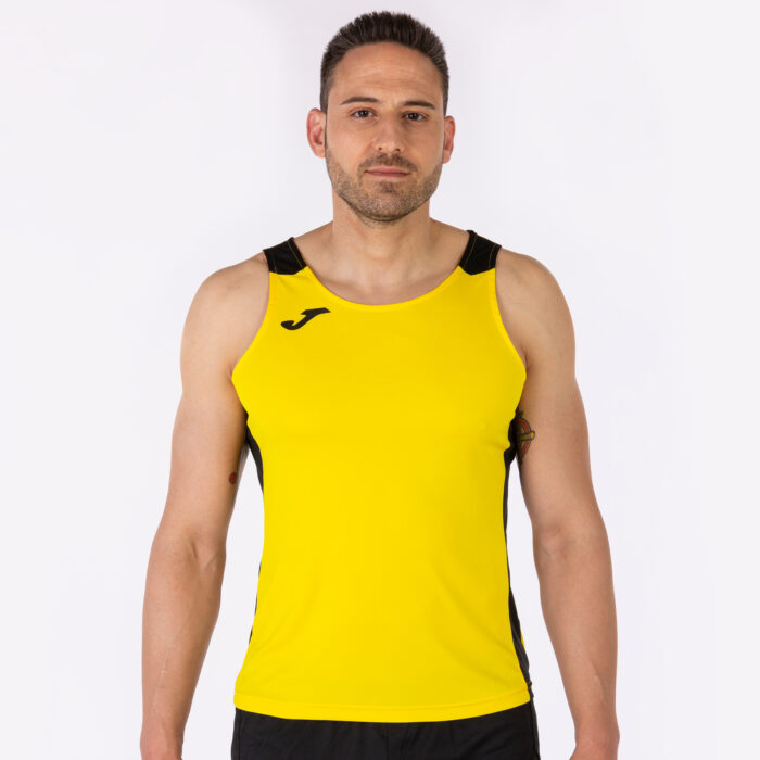 CAMISETA TIRANTES RECORD II AMARILLO NEGRO