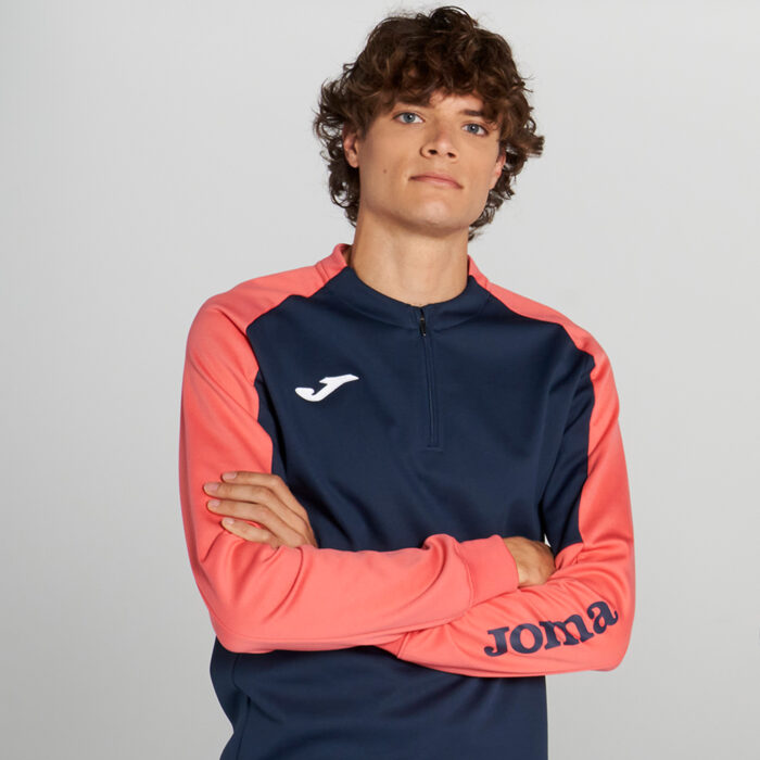 SUDADERA ECO CHAMPIONSHIP MARINO NARANJA FLÚOR