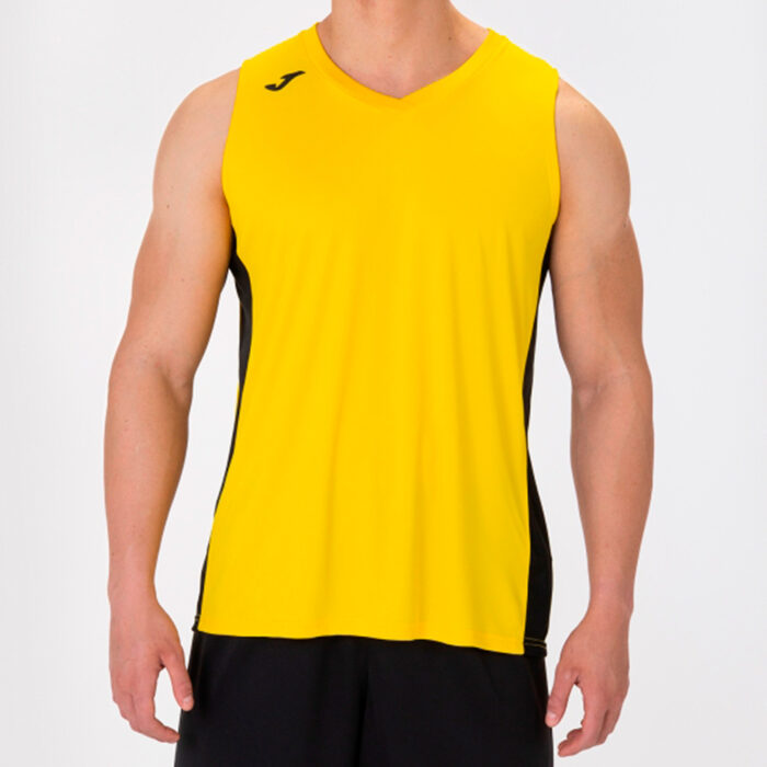 CAMISETA CANCHA III AMARILLO-NEGRO S/M