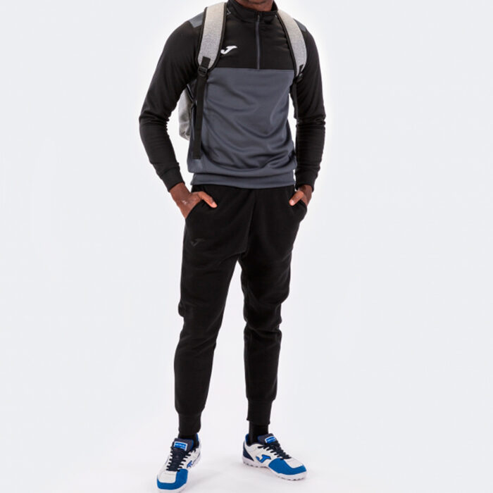 SUDADERA 1/2 CREMALLERA WINNER ANTRAC.-NEGRO