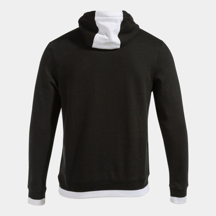 SUDADERA CON CAPUCHA CONFORT II NEGRO BLANCO