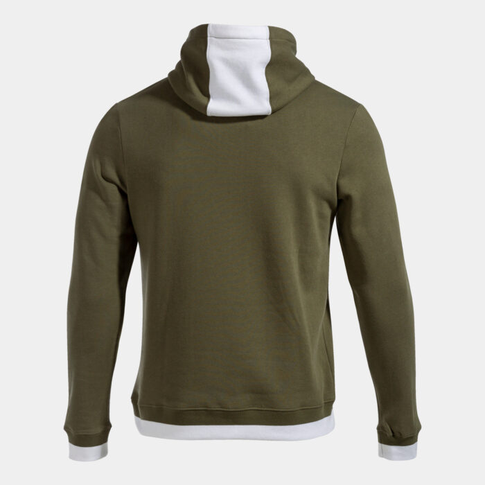 SUDADERA CON CAPUCHA CONFORT II CAQUI BLANCO