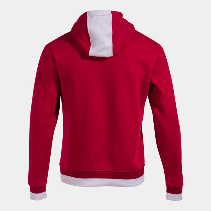 SUDADERA CON CAPUCHA CONFORT II ROJO BLANCO