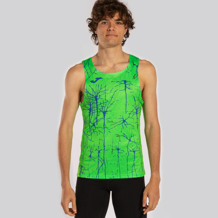 CAMISETA TIRANTES ELITE IX VERDE FLÚOR