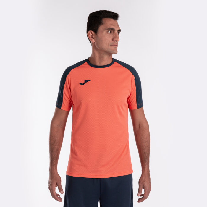 CAMISETA MANGA CORTA ECO CHAMPIONSHIP NARANJA FLÚOR MARINO