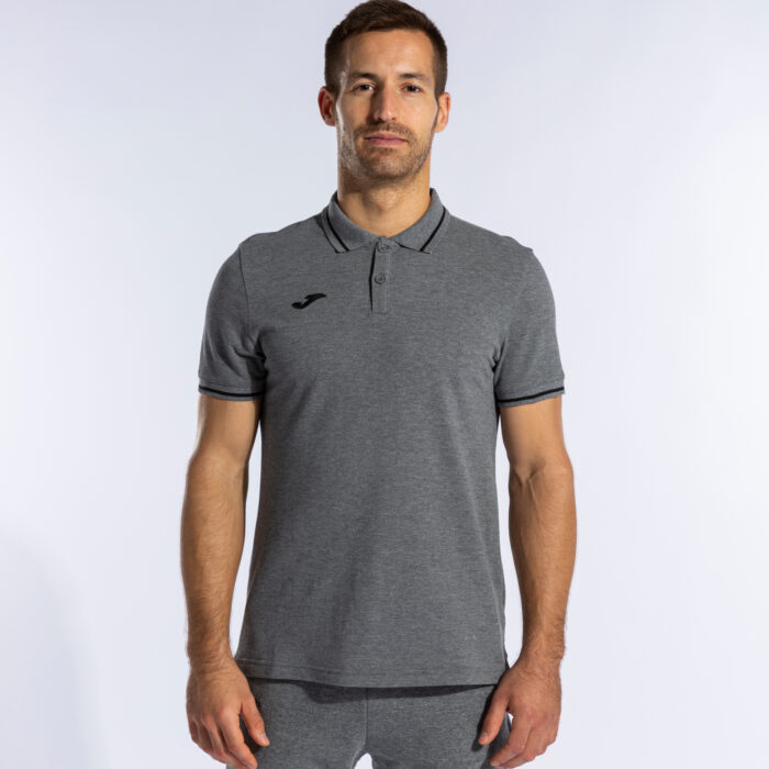 POLO MANGA CORTA CONFORT II GRIS MELANGE